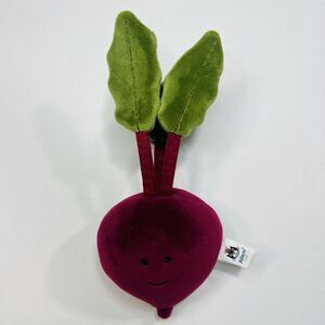 Jellycat Vivacious Vegetable Beetroot RARE RETIRED Beet Plush NWT Purple Green